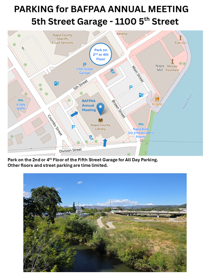 Parking map 2026 BAFPAA annual meeting